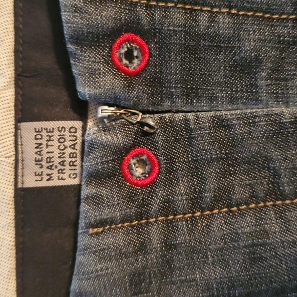 Marithe François Girbaud Unique Jean Skirt Sz 32 - Picture 3 of 6